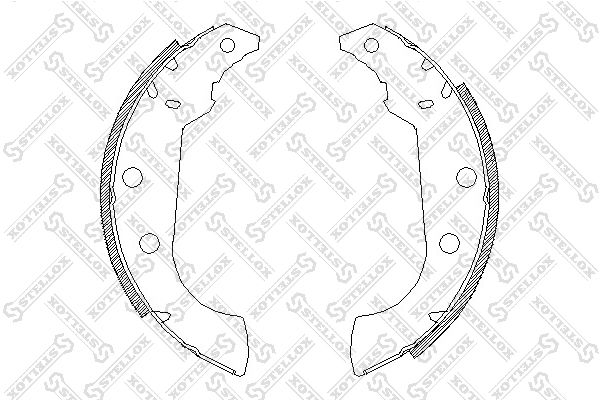 STELLOX Комплект тормозных колодок 146 101-SX