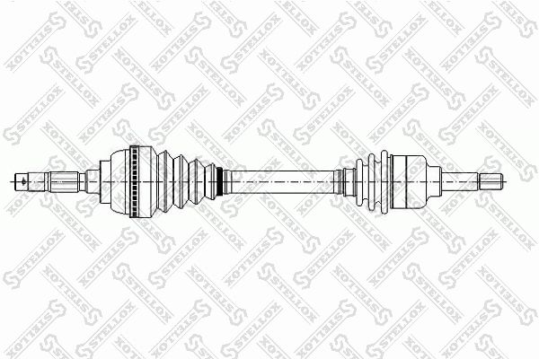 STELLOX Приводной вал 158 1008-SX