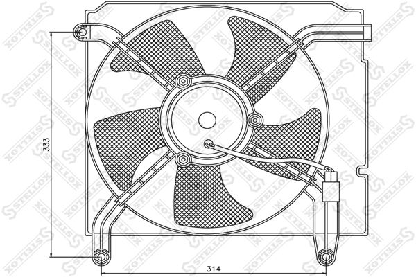STELLOX ventiliatorius, radiatoriaus 29-99251-SX