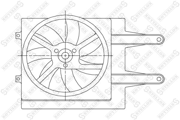 STELLOX Вентилятор, охлаждение двигателя 29-99258-SX
