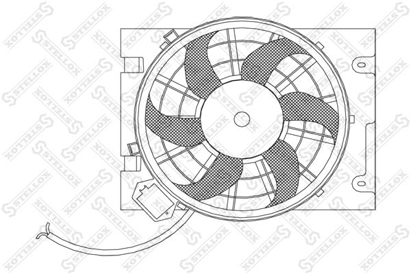 STELLOX ventiliatorius, radiatoriaus 29-99265-SX