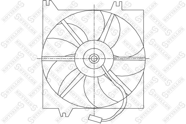 STELLOX ventiliatorius, radiatoriaus 29-99401-SX
