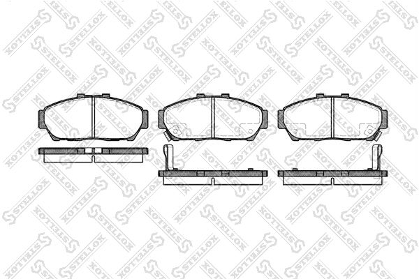 STELLOX Комплект тормозных колодок, дисковый тормоз 475 002B-SX