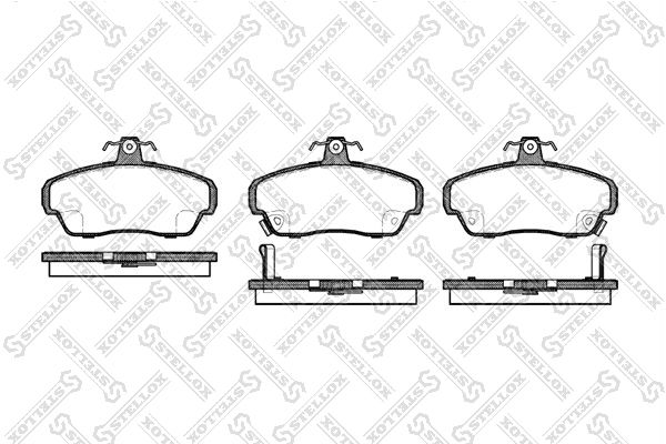 STELLOX Комплект тормозных колодок, дисковый тормоз 501 002B-SX