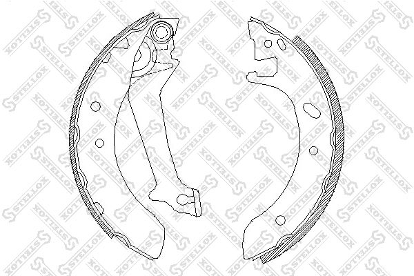 STELLOX Комплект тормозных колодок 523 100-SX