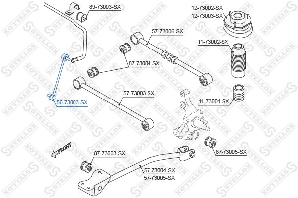 STELLOX Тяга / стойка, стабилизатор 56-73003-SX