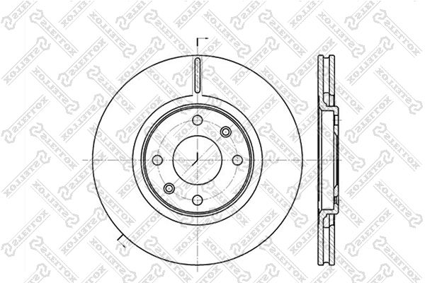 STELLOX Тормозной диск 6020-1919V-SX