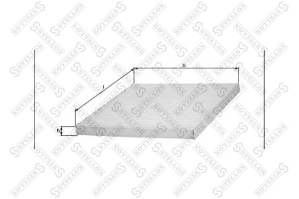 STELLOX filtras, salono oras 71-10182-SX