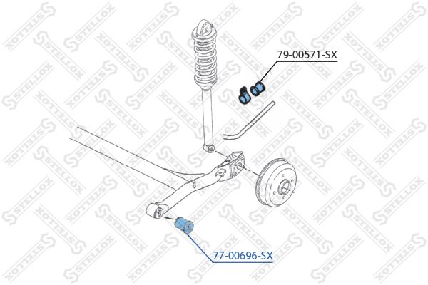 STELLOX valdymo svirties/išilginių svirčių įvorė 77-00696-SX