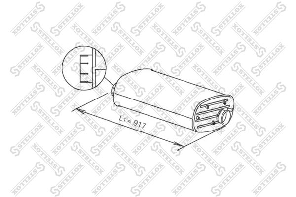 STELLOX vidurinis / galinis duslintuvas 82-03104-SX