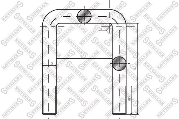 STELLOX Стремянка рессоры 84-64176-SX