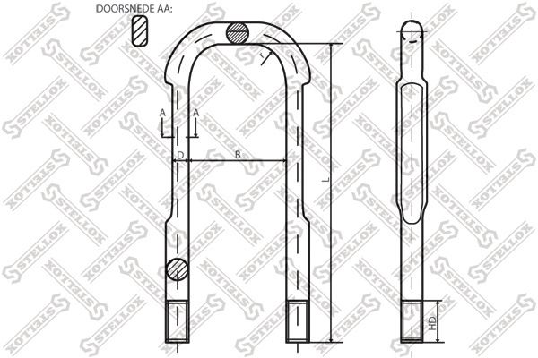 STELLOX Стремянка рессоры 84-64190-SX