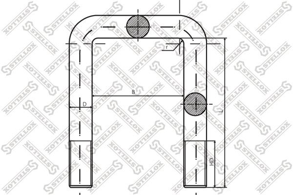 STELLOX Стремянка рессоры 84-64236-SX