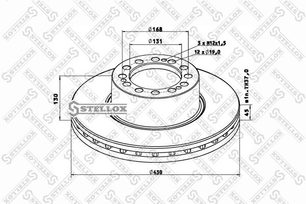 STELLOX Тормозной диск 85-00815-SX