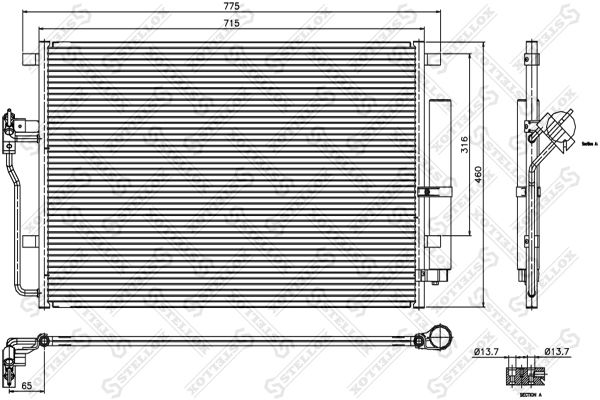 STELLOX kondensatorius, oro kondicionierius 87-28002-SX