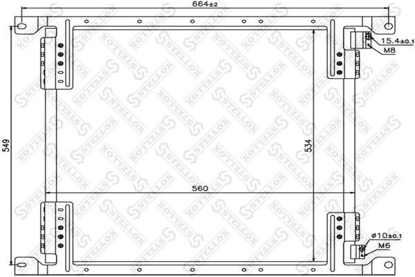 STELLOX Конденсатор, кондиционер 87-28006-SX