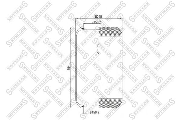 STELLOX Кожух пневматической рессоры 90-36339-SX