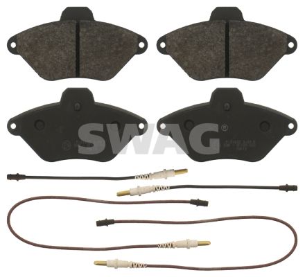 SWAG Комплект тормозных колодок, дисковый тормоз 64 91 6415