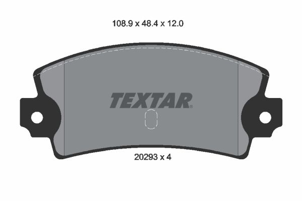 TEXTAR stabdžių trinkelių rinkinys, diskinis stabdys 2029301