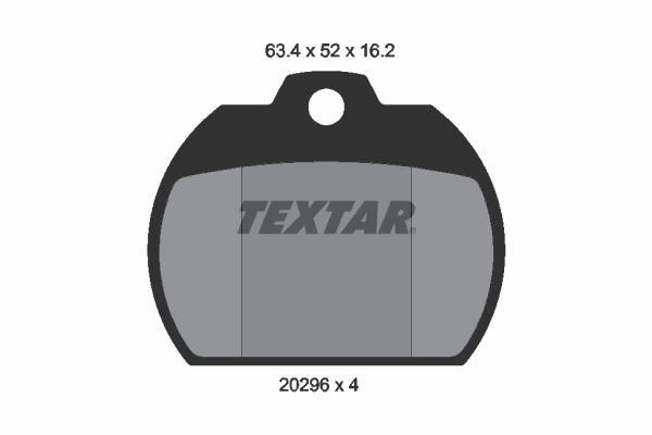 TEXTAR stabdžių trinkelių rinkinys, diskinis stabdys 2029602