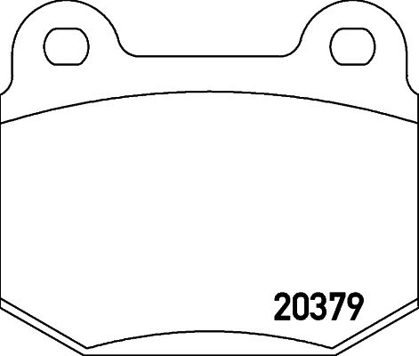 TEXTAR Комплект тормозных колодок, дисковый тормоз 2037901