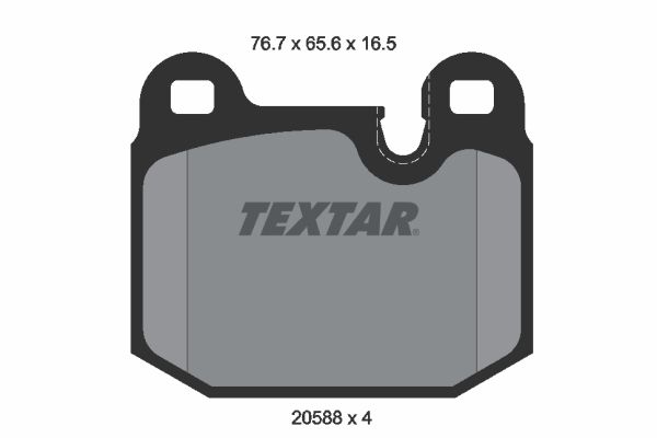 TEXTAR stabdžių trinkelių rinkinys, diskinis stabdys 2058805