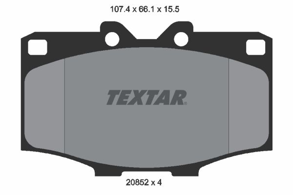 TEXTAR Комплект тормозных колодок, дисковый тормоз 2085201