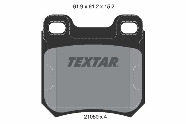 TEXTAR stabdžių trinkelių rinkinys, diskinis stabdys 2105002