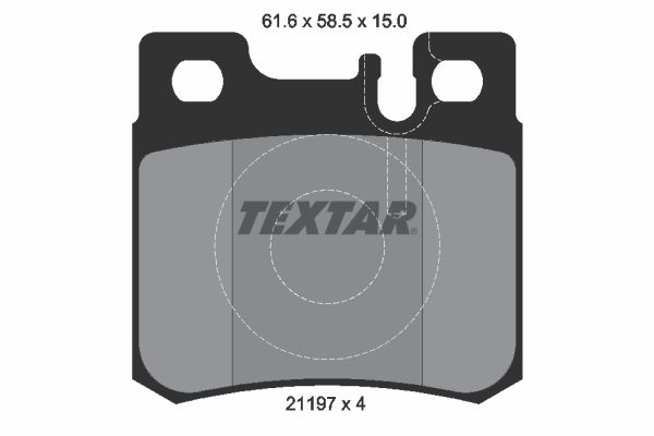 TEXTAR stabdžių trinkelių rinkinys, diskinis stabdys 2119701