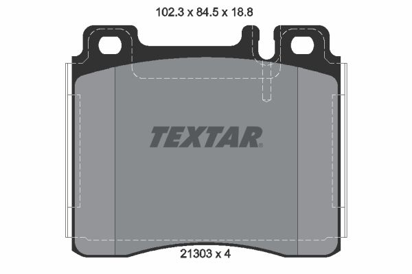 TEXTAR Комплект тормозных колодок, дисковый тормоз 2130304