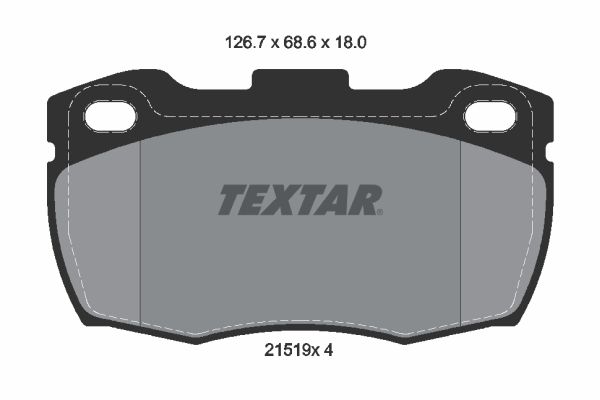 TEXTAR stabdžių trinkelių rinkinys, diskinis stabdys 2151901
