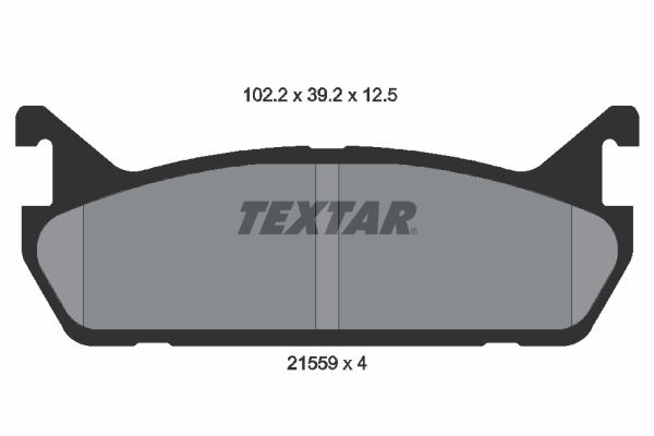 TEXTAR stabdžių trinkelių rinkinys, diskinis stabdys 2155901