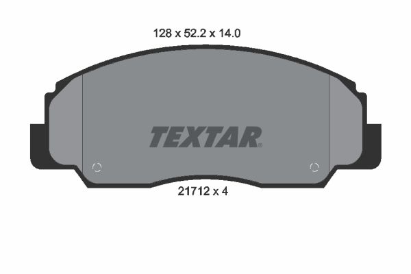 TEXTAR Комплект тормозных колодок, дисковый тормоз 2171201