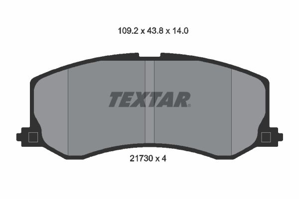 TEXTAR Комплект тормозных колодок, дисковый тормоз 2173001