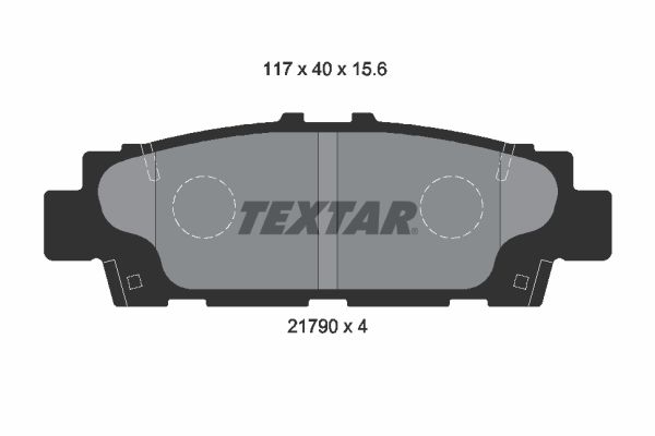 TEXTAR stabdžių trinkelių rinkinys, diskinis stabdys 2179001