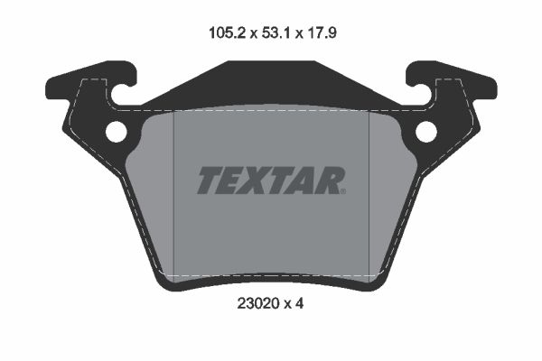 TEXTAR stabdžių trinkelių rinkinys, diskinis stabdys 2302001