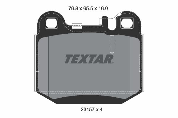 TEXTAR stabdžių trinkelių rinkinys, diskinis stabdys 2315702