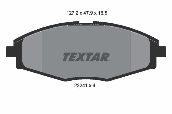 TEXTAR stabdžių trinkelių rinkinys, diskinis stabdys 2324102