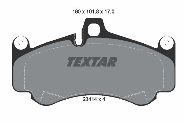 TEXTAR Комплект тормозных колодок, дисковый тормоз 2341401