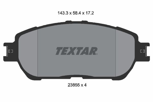 TEXTAR stabdžių trinkelių rinkinys, diskinis stabdys 2385503
