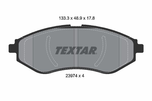 TEXTAR stabdžių trinkelių rinkinys, diskinis stabdys 2397401