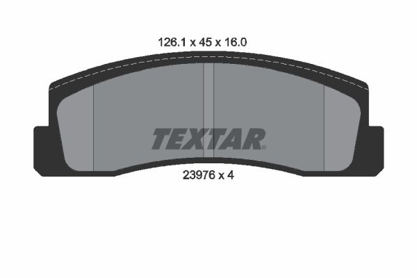 TEXTAR Комплект тормозных колодок, дисковый тормоз 2397601