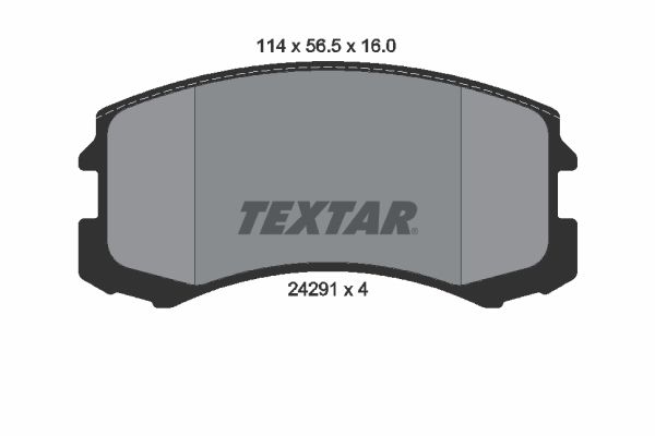 TEXTAR Комплект тормозных колодок, дисковый тормоз 2429101