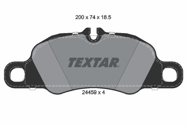 TEXTAR Комплект тормозных колодок, дисковый тормоз 2445902