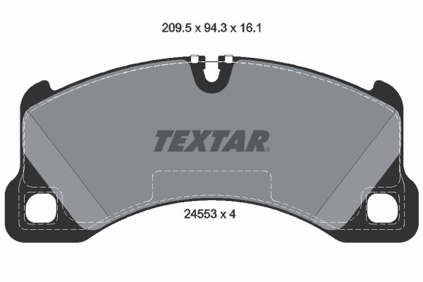 TEXTAR stabdžių trinkelių rinkinys, diskinis stabdys 2455301