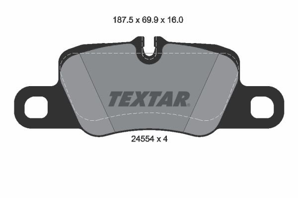 TEXTAR stabdžių trinkelių rinkinys, diskinis stabdys 2455402