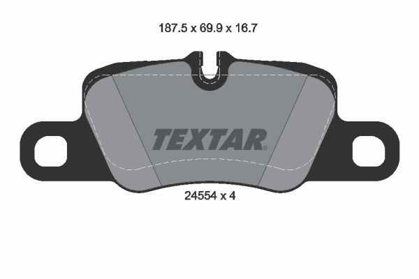 TEXTAR Комплект тормозных колодок, дисковый тормоз 2455404