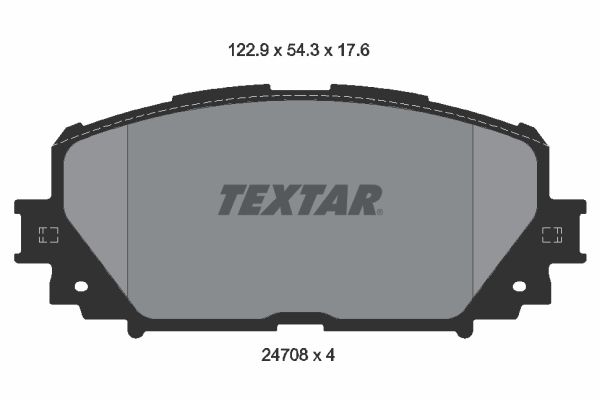 TEXTAR stabdžių trinkelių rinkinys, diskinis stabdys 2470801