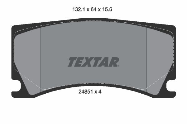 TEXTAR stabdžių trinkelių rinkinys, diskinis stabdys 2485101