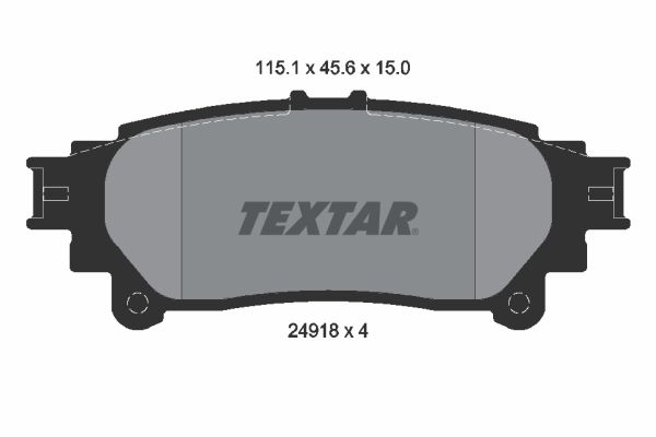 TEXTAR stabdžių trinkelių rinkinys, diskinis stabdys 2491801